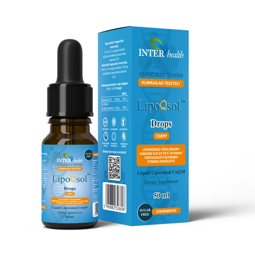 Interhealth Lipo Q Sol  Liposzómás vízoldékony Q10 csepp (50ml)